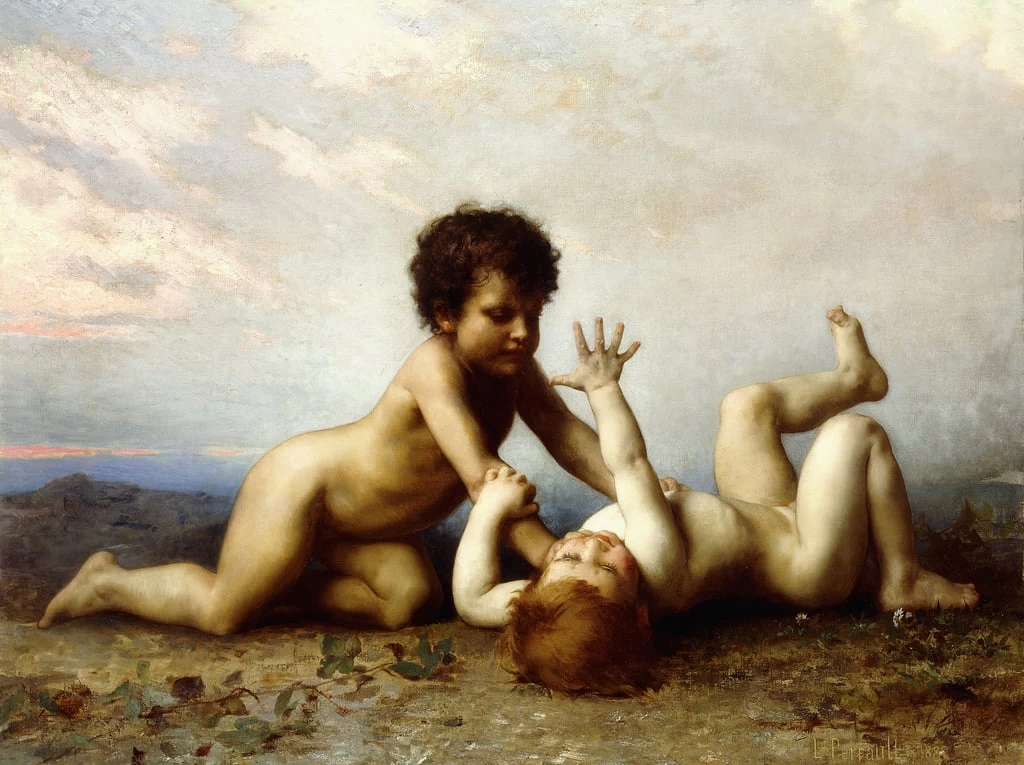 Ragazzi in lotta, 1889